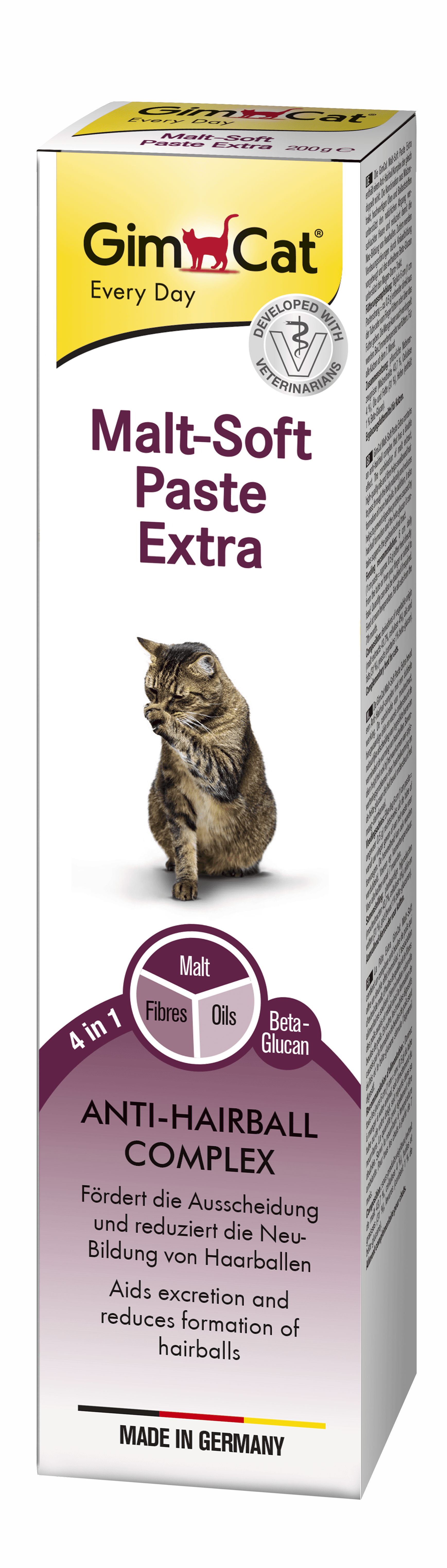 Паста GimCat Malt-Soft Екстра від грудочок шерсті котам