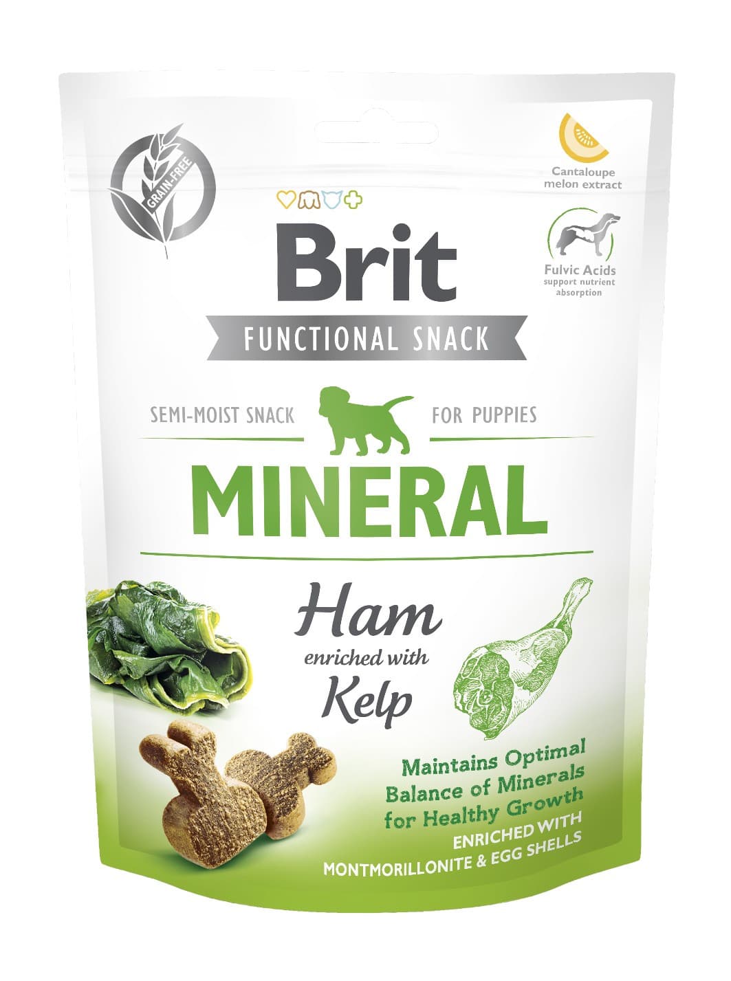 Функціональні ласощі Brit Care Мінерал для цуценят з шинкою